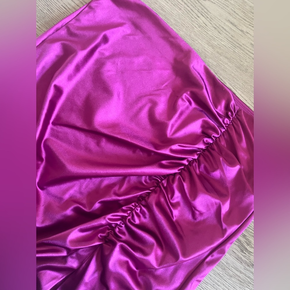 Express Purple Silk pencil skirt